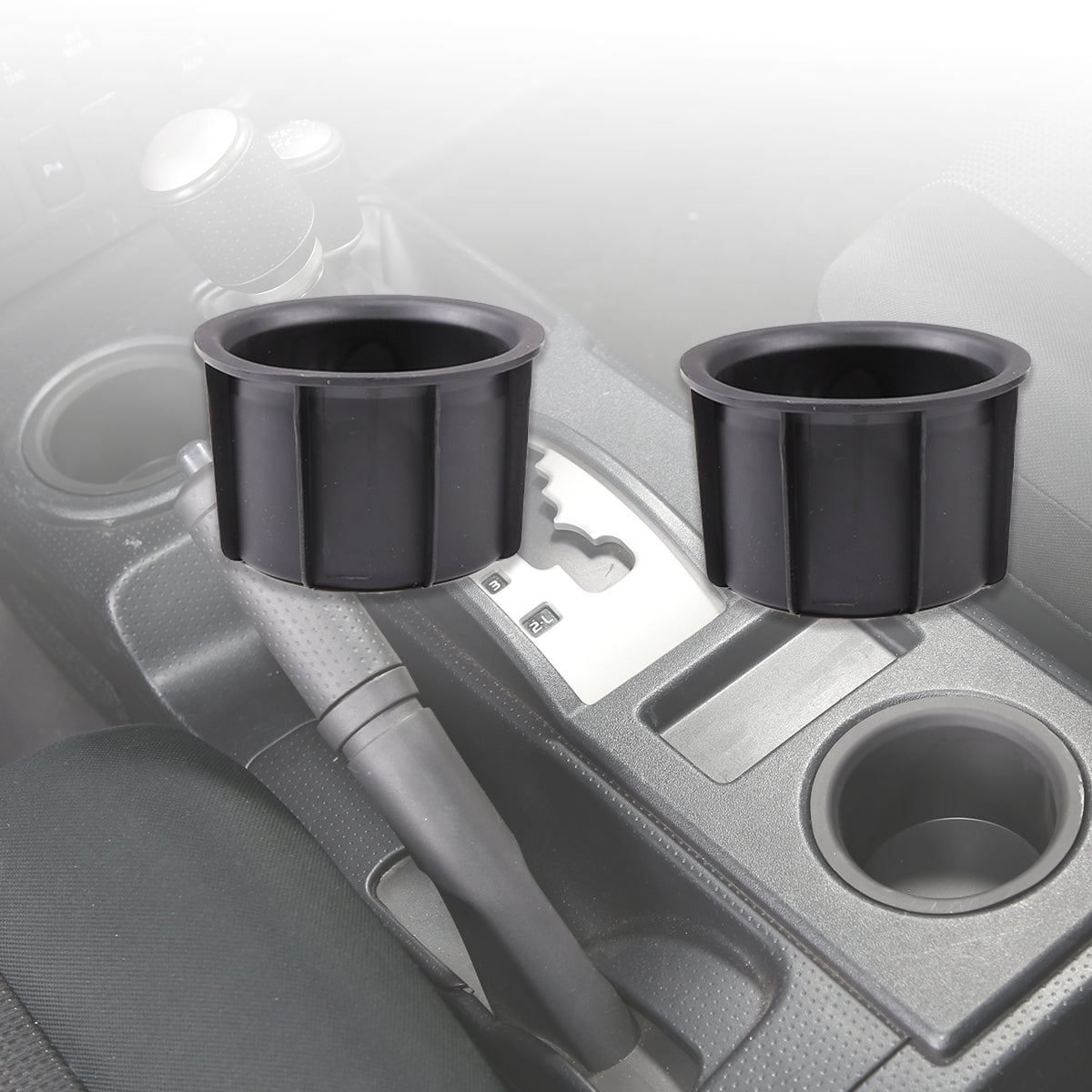 Gear Shift Console Cup Holder Sub Assembly Fit for Toyota FJ Cruiser 2007-2021, Cup Holder Inserts Replacement Storage Cup Holder 2Pcs