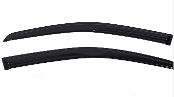 4pcs Original Window Visors Compatible with 2016–2022 Ford Ranger Extra Durable Tape-on, UV Protection Rain Guard, Dark Smoke, In-Channel Style, Original Vent Wind Deflector