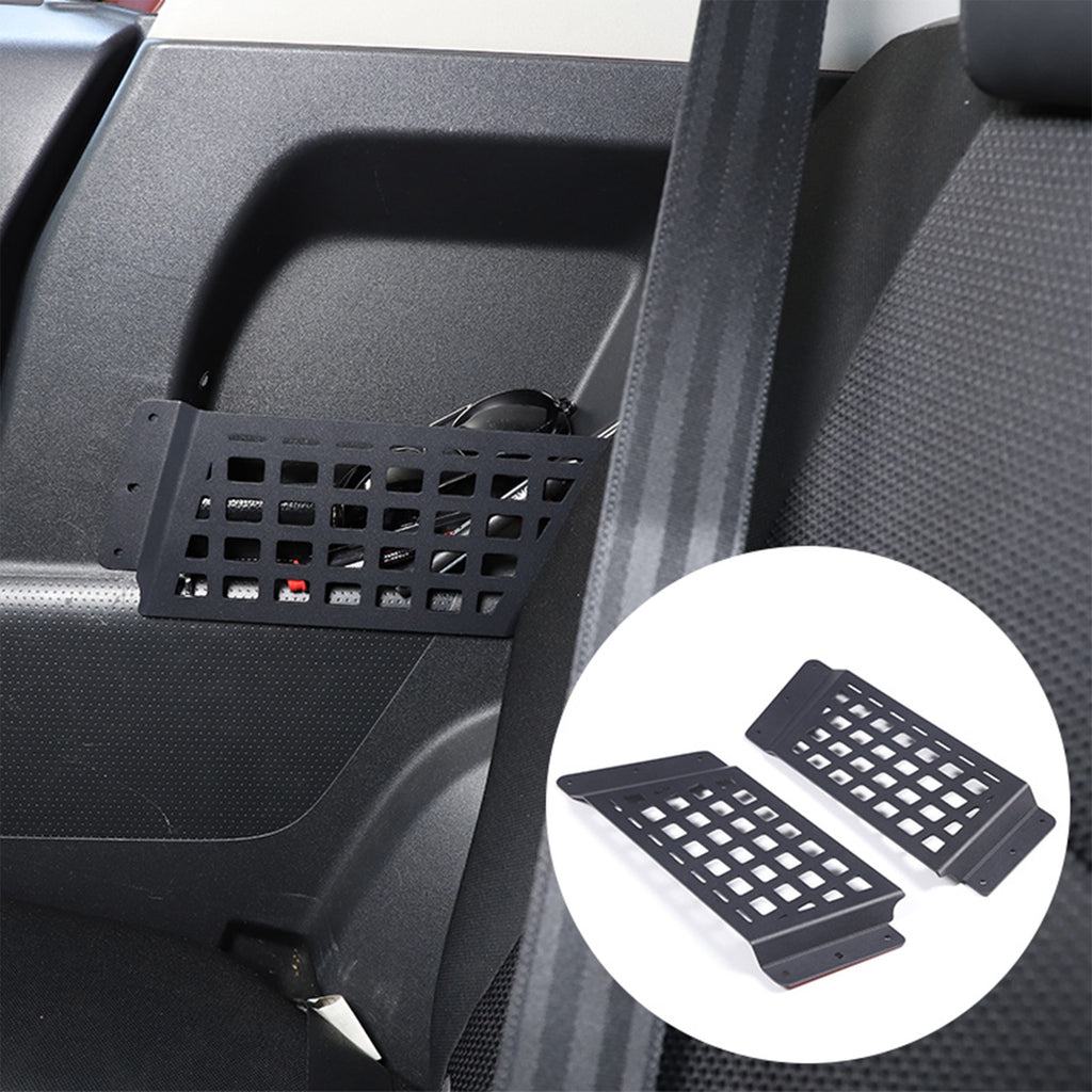 Rear Door Storage Pockets Compatible with Toyota FJ Cruiser 2007-2021, Rear Seat Molle Panel Side Organizer Storage Box Expansion Accessories
