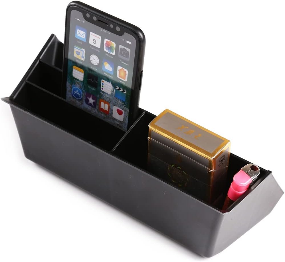 Gear Shift Console Side Tray Organizer for Toyota Tacoma 2016-2023 Central control Gear Shift Console Side Storage Box Container Insert Groove ,Not Fit Wireless Charger Version
