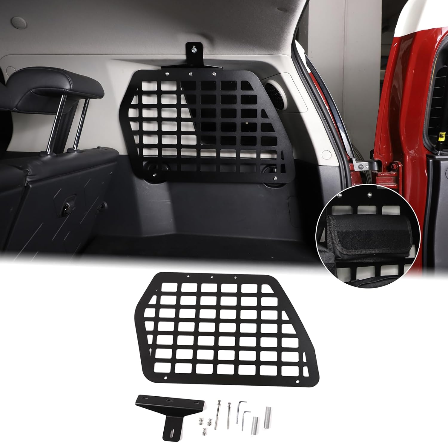 Trunk Storage Panel Fit for Toyota FJ Cruiser 2007-2021 Modular Rear Left and Right Cargo Rack Shelf Interior Luggage Holder, Vehicle Organizer Mount Bracket