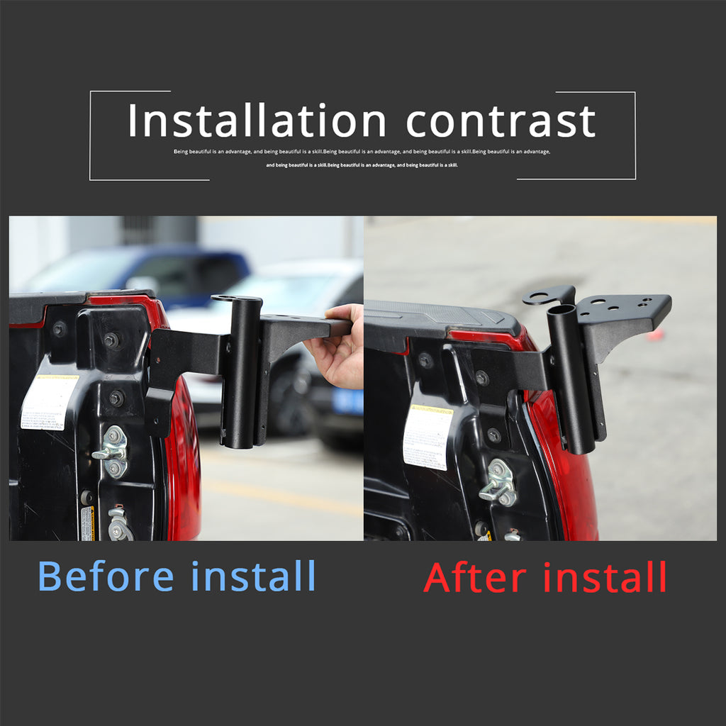 Truck Bed Flag Pole Holder Compatible with Toyota Tacoma 2005-2022 Tailgate Truck Flag Pole Holder Bracket Flagpole Holder Multi-Function