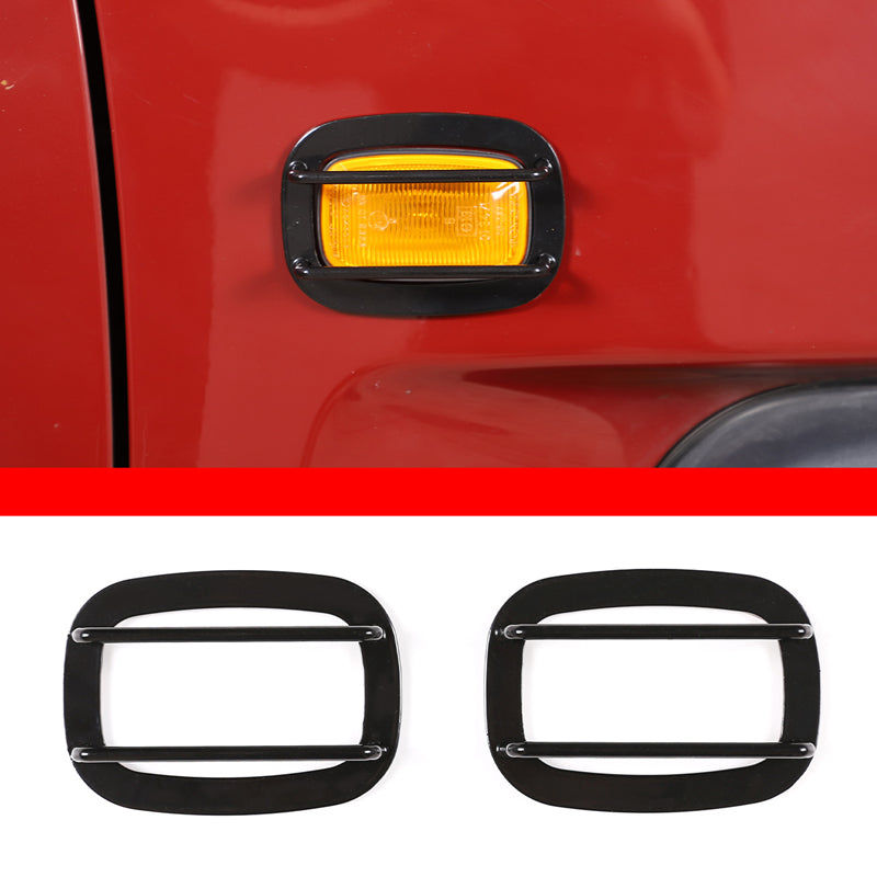 Car Headlight Guard, Turn Signal Alloy lampshade Protector for Toyota Cruiser FJ 2007-2021 (Turn Protection Cover)