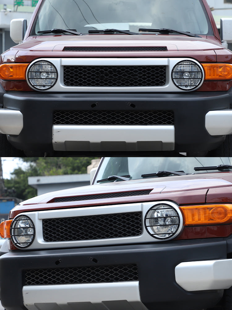 Front Headlights Guard Cover Compatible with Toyota FJ Cruiser 2007-2021
