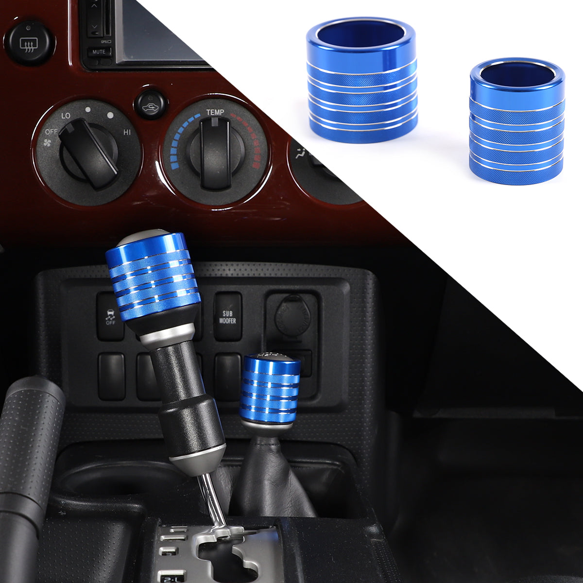 Car Gear Shifter Head Cover Compatible with Toyota FJ Cruiser 2007-2021