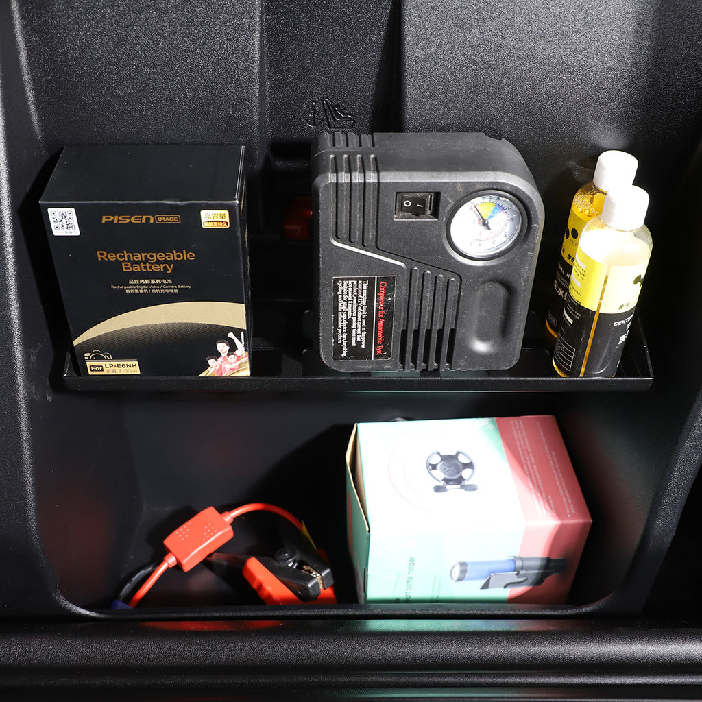 Back Seat Organizer Compatible with Toyota Tacoma 2016-2023, Second-Row Seat Back Storage Partition Storage Rack
