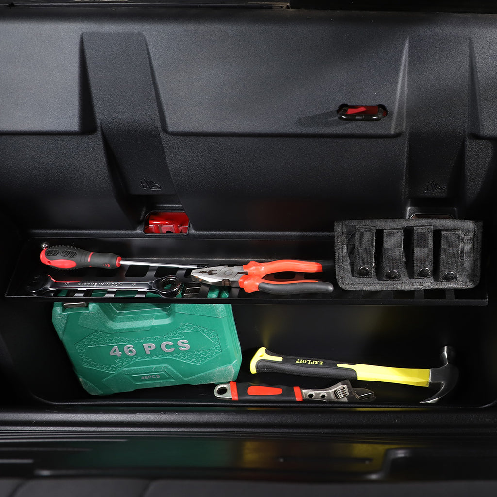Back Seat Organizer Compatible with Toyota Tacoma 2016-2023, Second-Row Seat Back Storage Partition Storage Rack