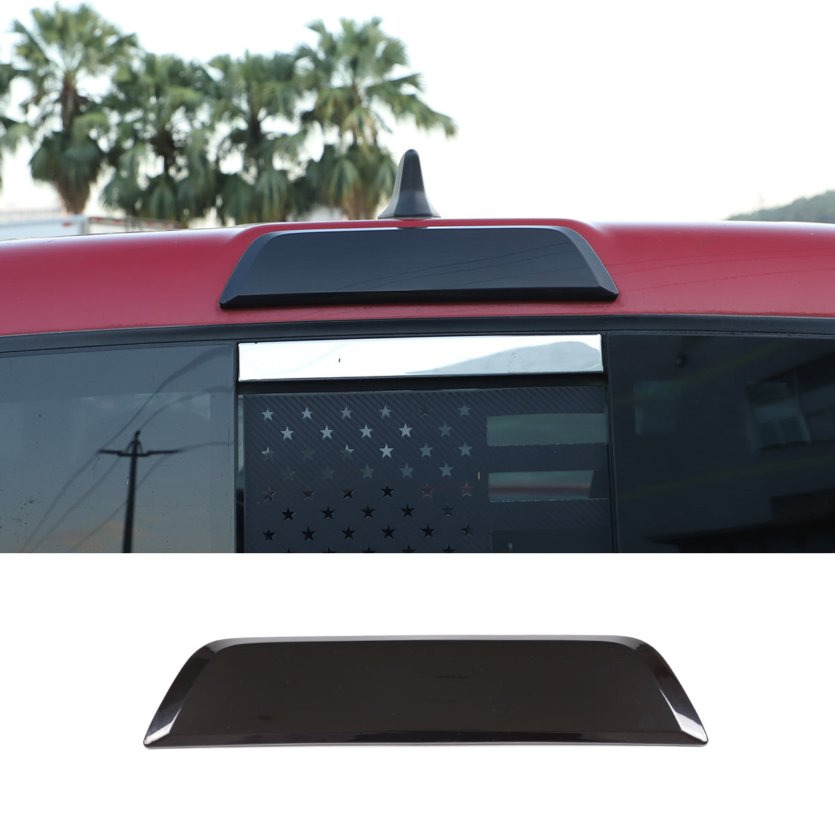 Car Third Brake Light Cover Trim Compatible with Toyota Tacoma 2016-2023