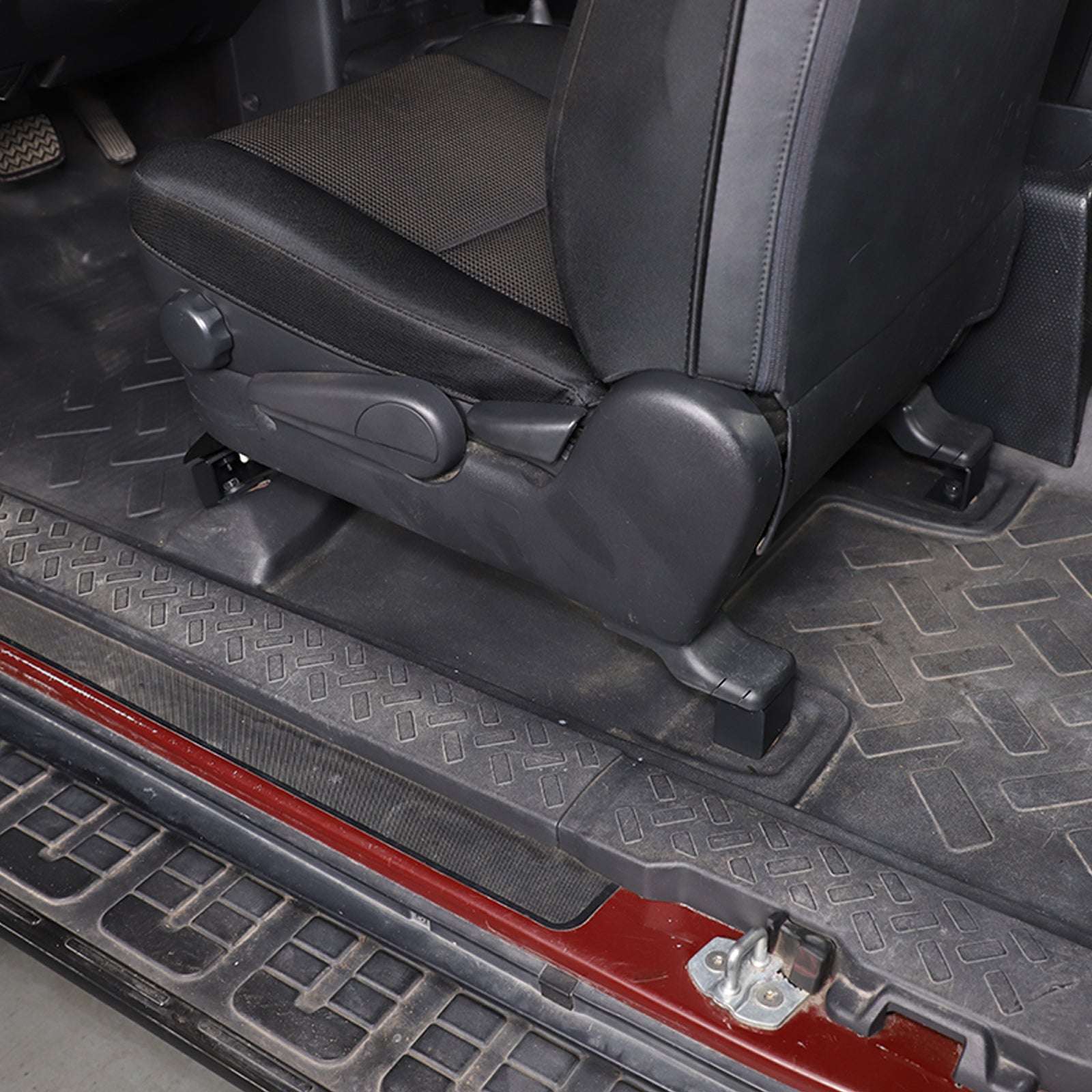 Car Metal Front Seat Spacer Lift Kit,Compatible with 2007-2021 Toyota FJ Cruiser Seat Foot Raising/Heighten Bracket (4Pcs)