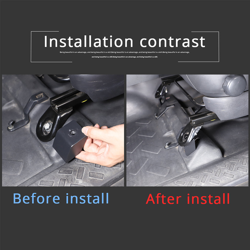 Car Metal Front Seat Spacer Lift Kit,Compatible with 2007-2021 Toyota FJ Cruiser Seat Foot Raising/Heighten Bracket (4Pcs)