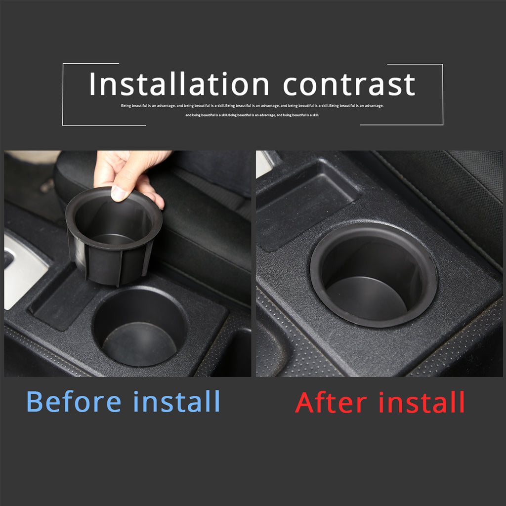 Gear Shift Console Cup Holder Sub Assembly Fit for Toyota FJ Cruiser 2007-2021, Cup Holder Inserts Replacement Storage Cup Holder 2Pcs