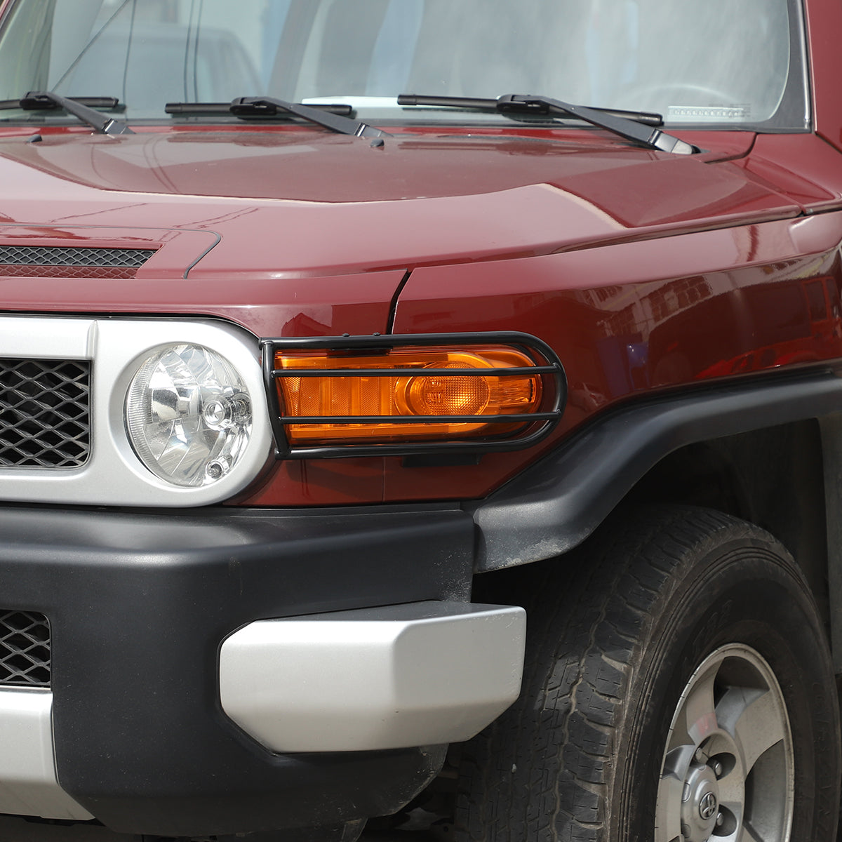 Car Front Fog Lights Guard Cover Compatible with Toyota FJ Cruiser 2007-2021
