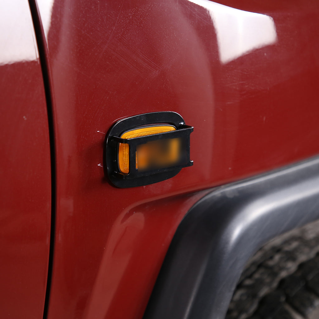 Car Headlight Guard, Turn Signal Alloy lampshade Protector for Toyota Cruiser FJ 2007-2021 (Turn Protection Cover)