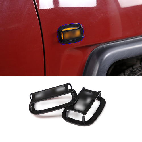 Car Headlight Guard, Turn Signal Alloy lampshade Protector for Toyota Cruiser FJ 2007-2021 (Turn Protection Cover)