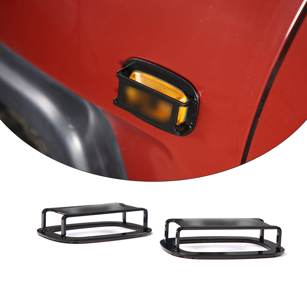 Car Headlight Guard, Turn Signal Alloy lampshade Protector for Toyota Cruiser FJ 2007-2021 (Turn Protection Cover)