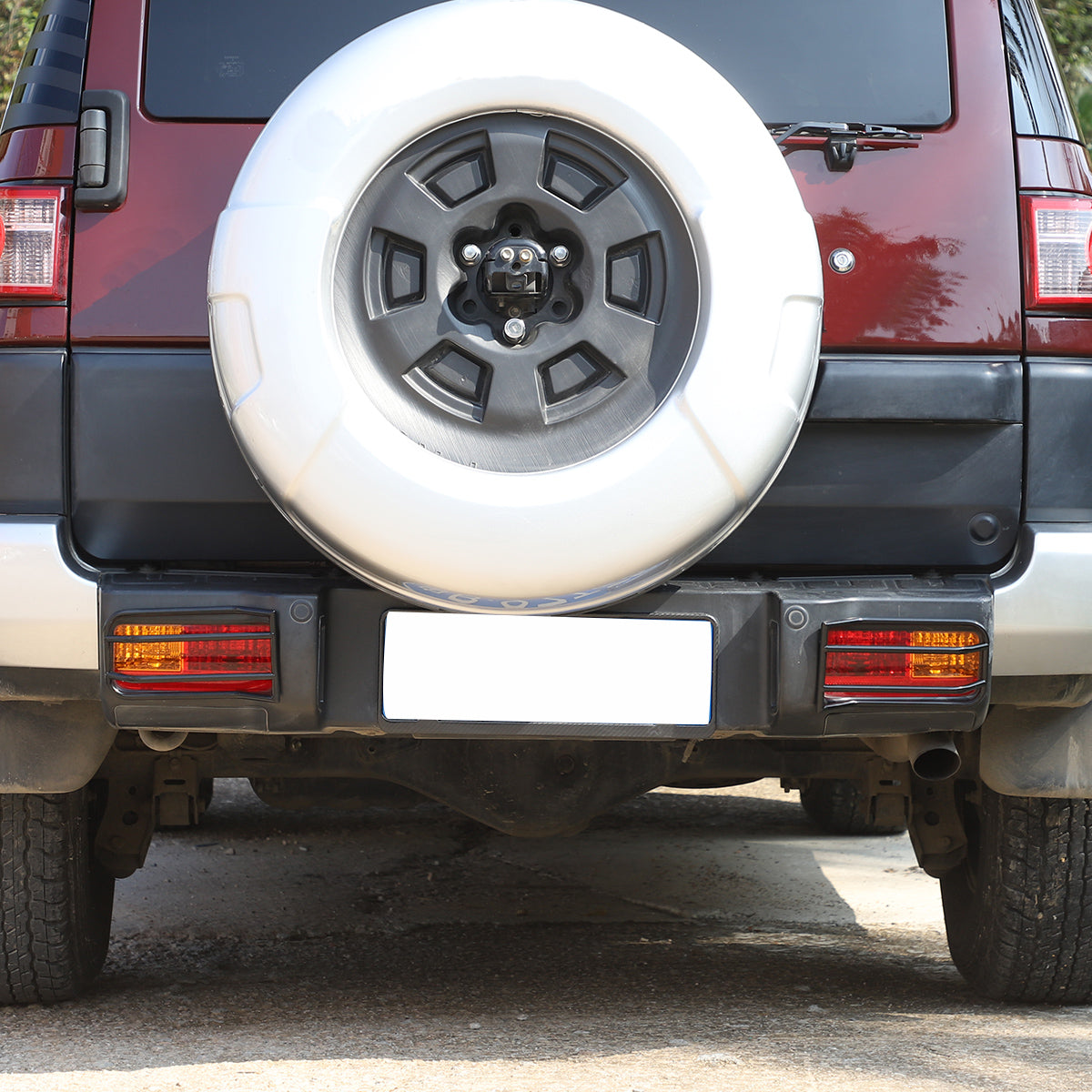 Car Rear Fog Lights Guard Cover Compatible with Toyota FJ Cruiser 2007-2021