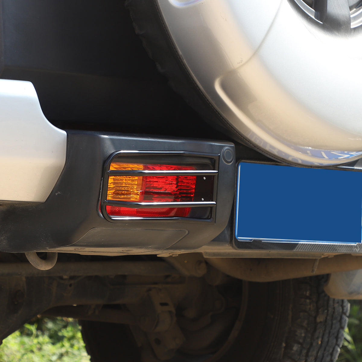 Car Rear Fog Lights Guard Cover Compatible with Toyota FJ Cruiser 2007-2021