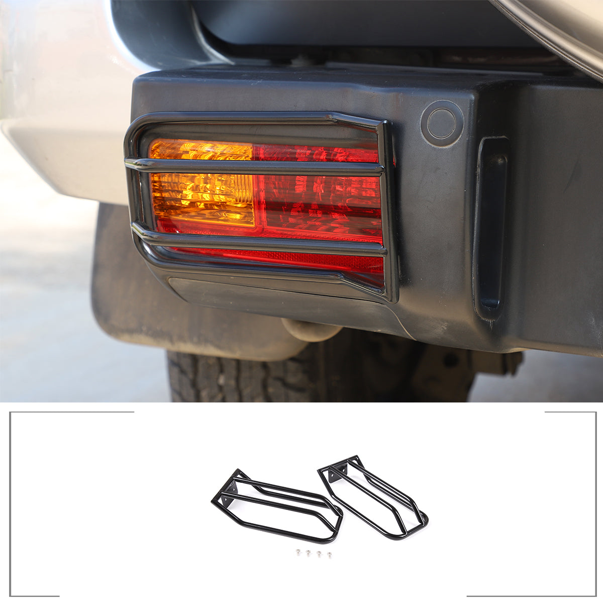 Car Rear Fog Lights Guard Cover Compatible with Toyota FJ Cruiser 2007-2021