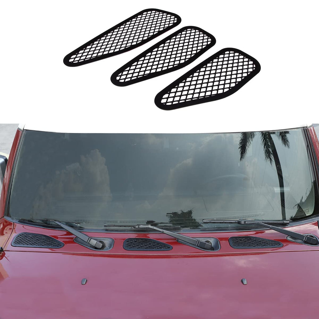 Exterior Hood Air Vent Trim Cover Compatible with Toyota FJ Cruiser 2007-2021