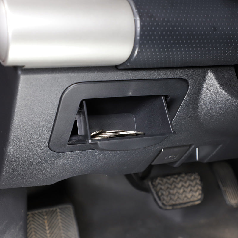 Center Console Fuse Storage Box Compatible Toyota FJ Cruiser 2007-2021 Driver Seat Multifunctional Fuse Box Storage Box Tray ABS Fuse Coin Container Storage Tray