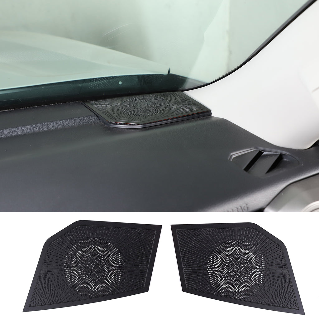 Car Inner Speaker Horn Net Kit Compatible with Toyota Tundra/Sequoia 2022 2023 2024,Speaker Grilles On Both Sides of The Dashboard Panel,Horn Audio Net Cover-2PCS