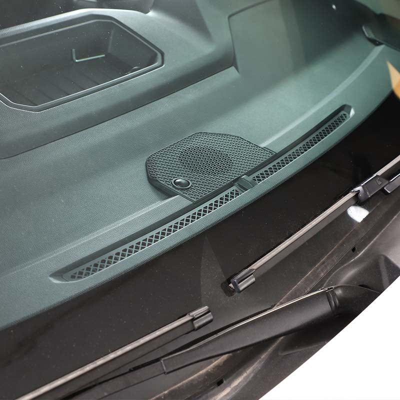 Dashboard Air Vent Cover Grille Panel Fit for Toyota Tundra 2022 2023,Center Console Air Outlet Mesh Protection Frame Trim, Stainless Anti-Clogging Cover-2pcs
