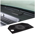1PCS Car Aluminum Alloy Center Console Dashboard Horn Net Cover Compatible with Toyot@ Tundra 2022 2023 Car Center Console Dashboard Stereo Cover Interior Protect Accessories, Black
