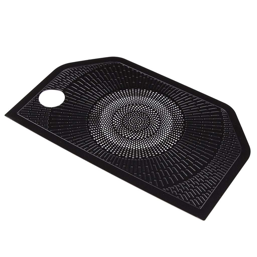 1PCS Car Aluminum Alloy Center Console Dashboard Horn Net Cover Compatible with Toyot@ Tundra 2022 2023 Car Center Console Dashboard Stereo Cover Interior Protect Accessories, Black