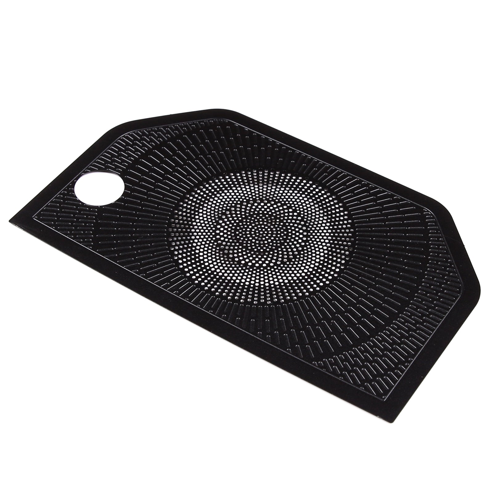 1PCS Car Aluminum Alloy Center Console Dashboard Horn Net Cover Compatible with Toyot@ Tundra 2022 2023 Car Center Console Dashboard Stereo Cover Interior Protect Accessories, Black