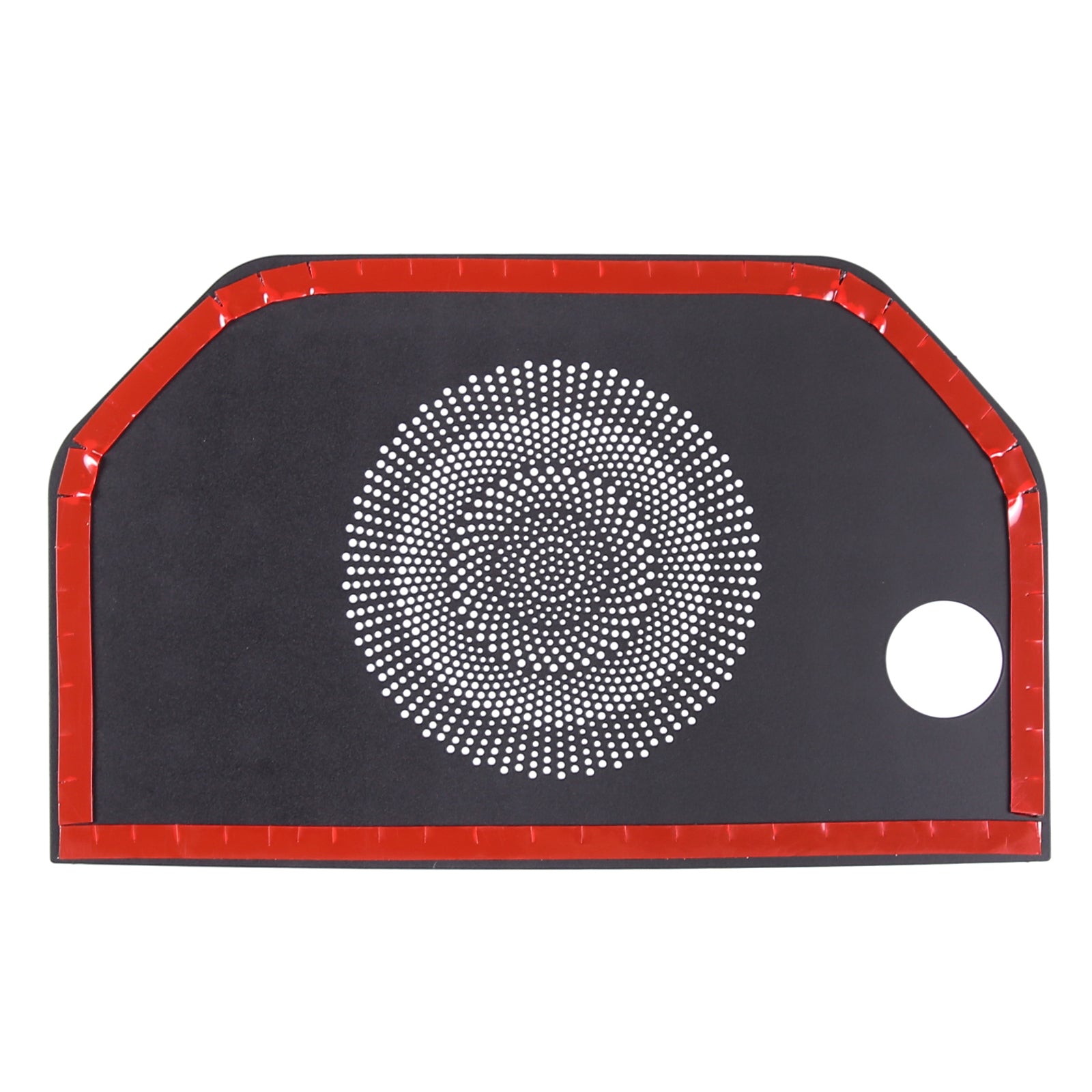 1PCS Car Aluminum Alloy Center Console Dashboard Horn Net Cover Compatible with Toyot@ Tundra 2022 2023 Car Center Console Dashboard Stereo Cover Interior Protect Accessories, Black