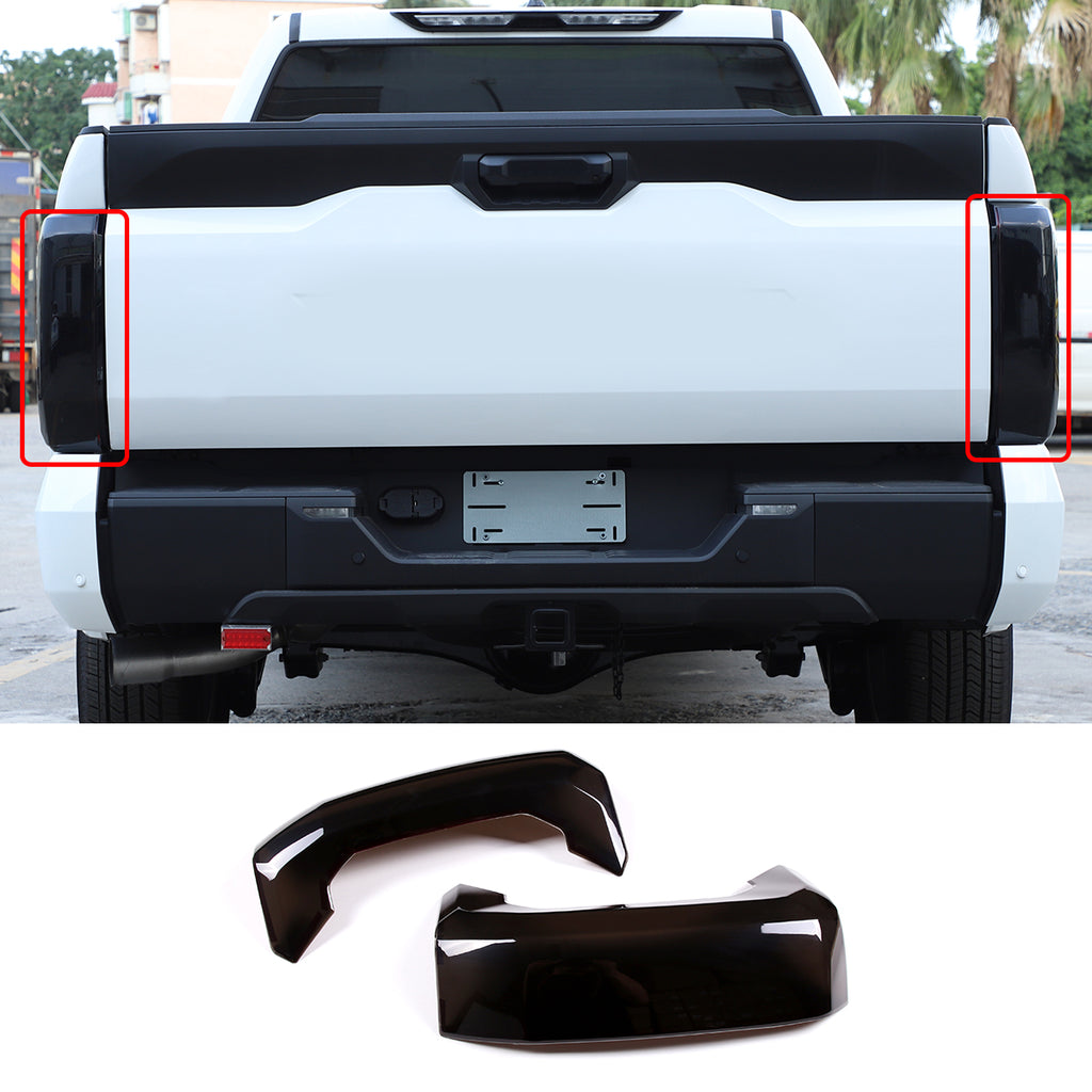 Car Rear Tail Light Cover Tail Lamp Shell Shade Compatible with Toyota Tundra 2022-2026, Smoked Taillight Shell Trim Cover Taillight Lamp Cover Guard Trim Frame Protect Decorative Accessories