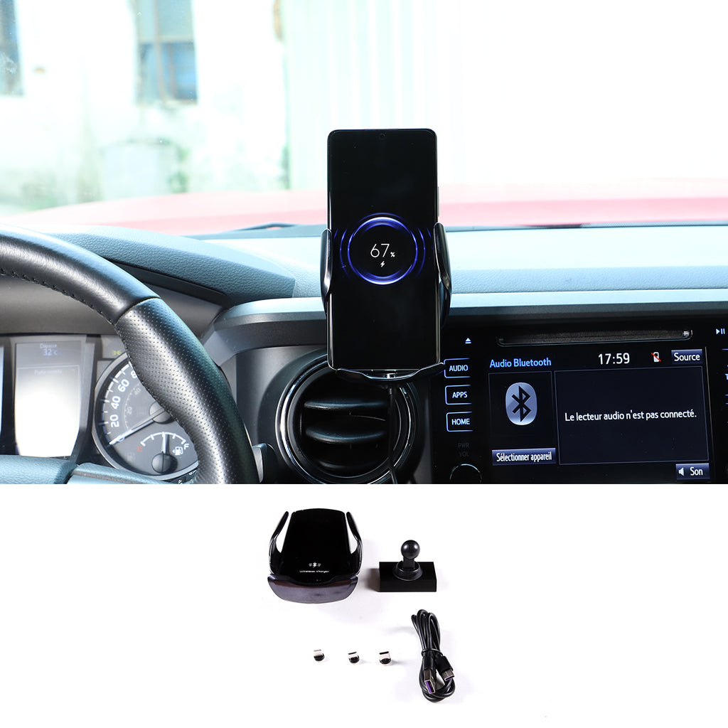 Car Phone Mount Compatible with Toyoa Tacoma 2016-2023 Central Control Navigation Screen Phone Holder Phone Mount with Self-Adhesive Base Accessories
