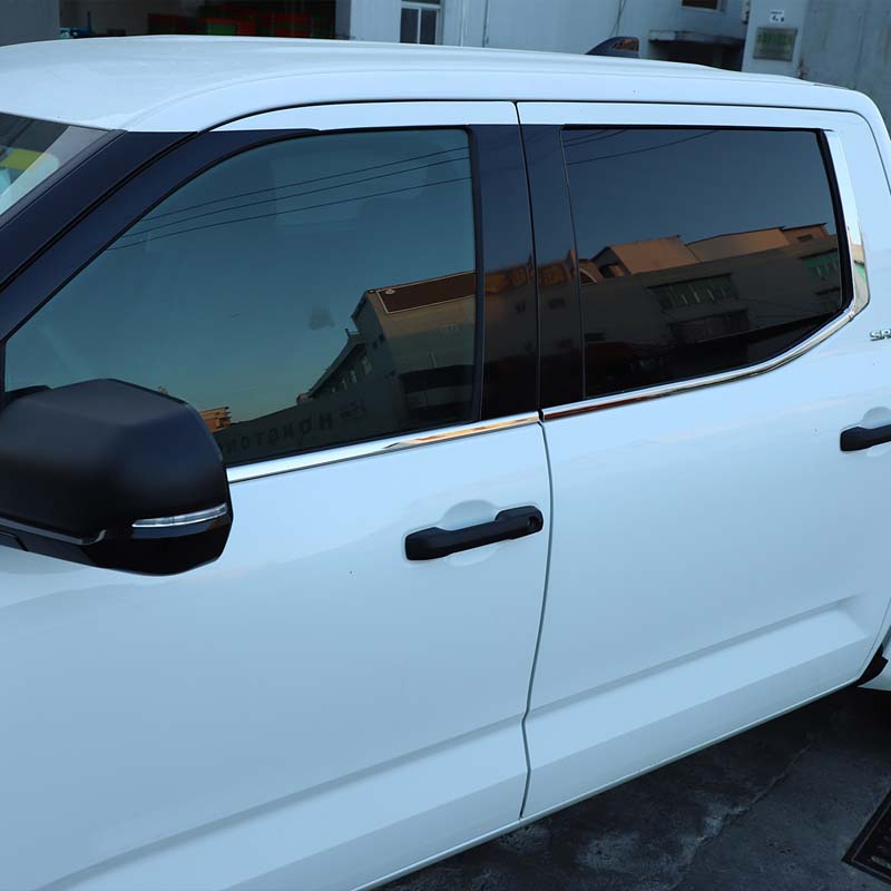 Door Window Sill Molding Panel Trim fit for Toyota Tundra 2022-2024, Door Window Molding Trim Strip, Car Window Molding Pillar Trim, Stainless Steel Car Window Molding Pillar Trim