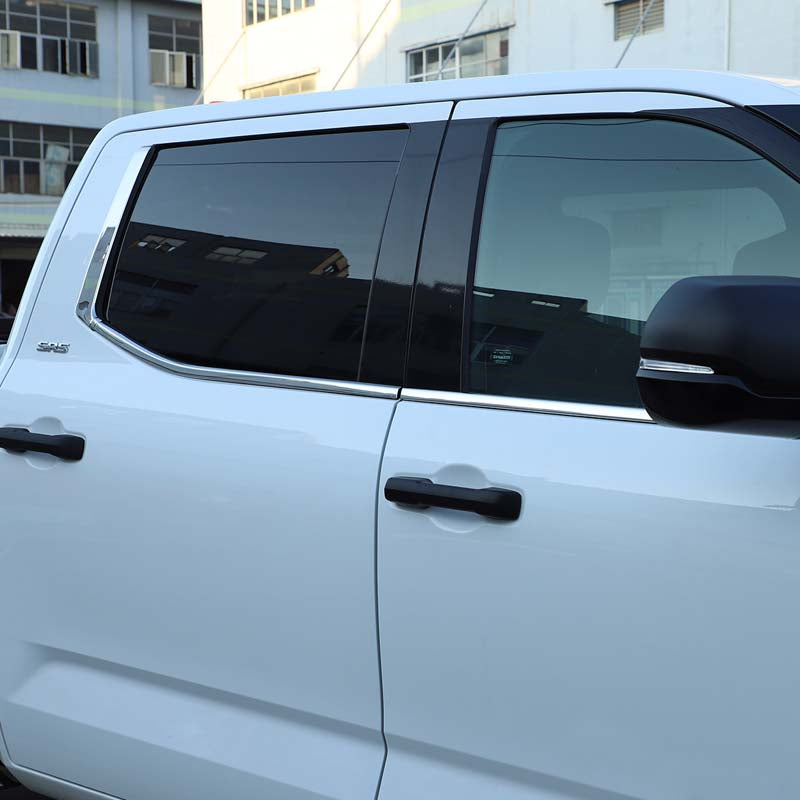 Door Window Sill Molding Panel Trim fit for Toyota Tundra 2022-2024, Door Window Molding Trim Strip, Car Window Molding Pillar Trim, Stainless Steel Car Window Molding Pillar Trim