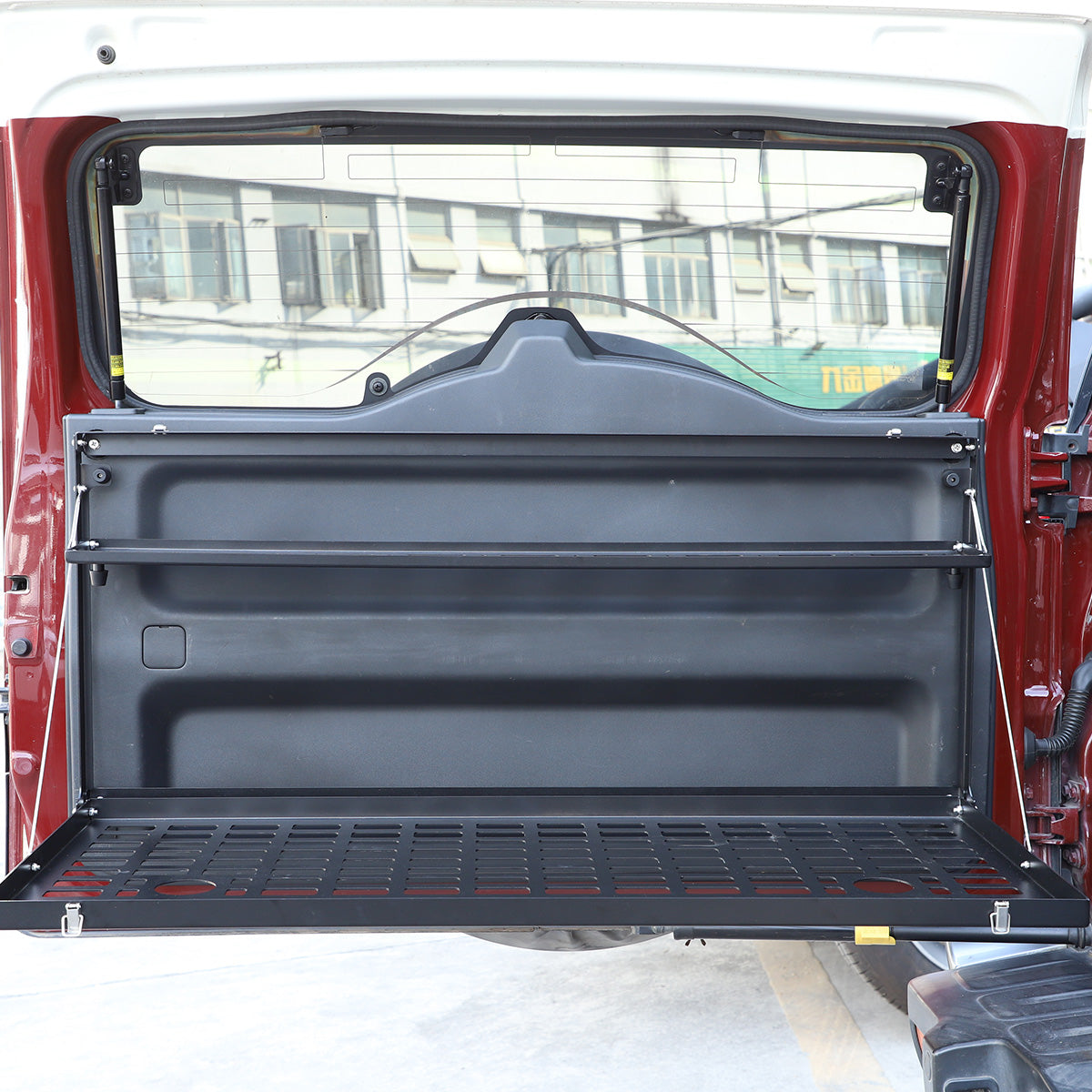 Tailgate Table Cargo Storage Rack Shelf Compatible with Toyota FJ Cruiser 2007-2021, Tailgate Foldable Double-Layer Storage Holder