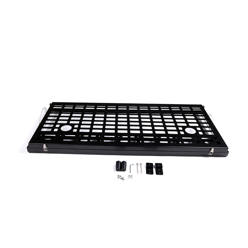Tailgate Table Cargo Storage Rack Shelf Compatible with Toyota FJ Cruiser 2007-2021, Tailgate Foldable Double-Layer Storage Holder