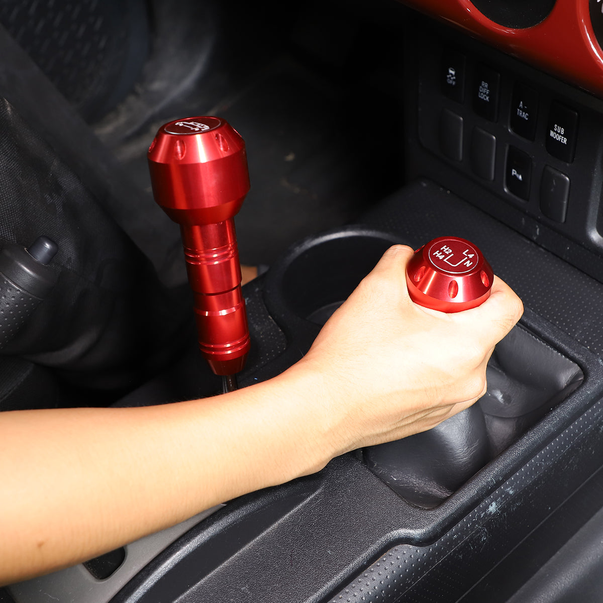 Gear Shift Knob Fit for Toyota FJ Cruiser 2007-2021 Aluminum Alloy Weighted Gear Lever Metal Stick Shifter Handle Center Console Gear Stick Shift Knob Replacement Interior