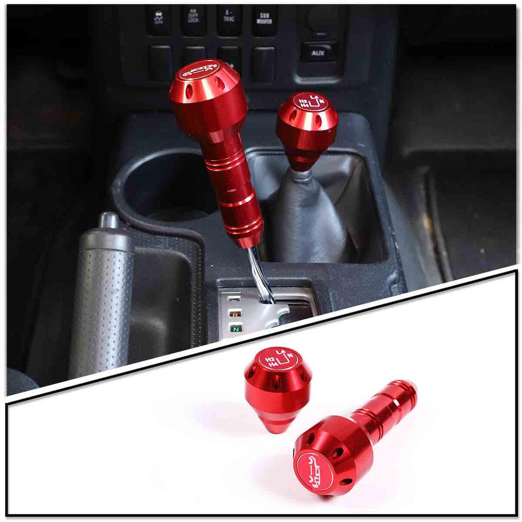 Gear Shift Knob Fit for Toyota FJ Cruiser 2007-2021 Aluminum Alloy Weighted Gear Lever Metal Stick Shifter Handle Center Console Gear Stick Shift Knob Replacement Interior