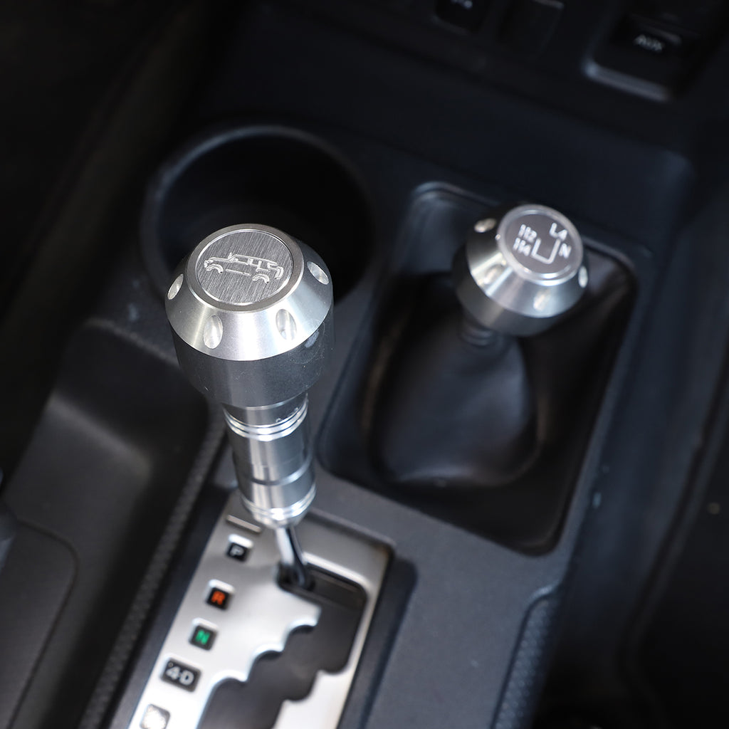 Gear Shift Knob Fit for Toyota FJ Cruiser 2007-2021 Aluminum Alloy Weighted Gear Lever Metal Stick Shifter Handle Center Console Gear Stick Shift Knob Replacement Interior