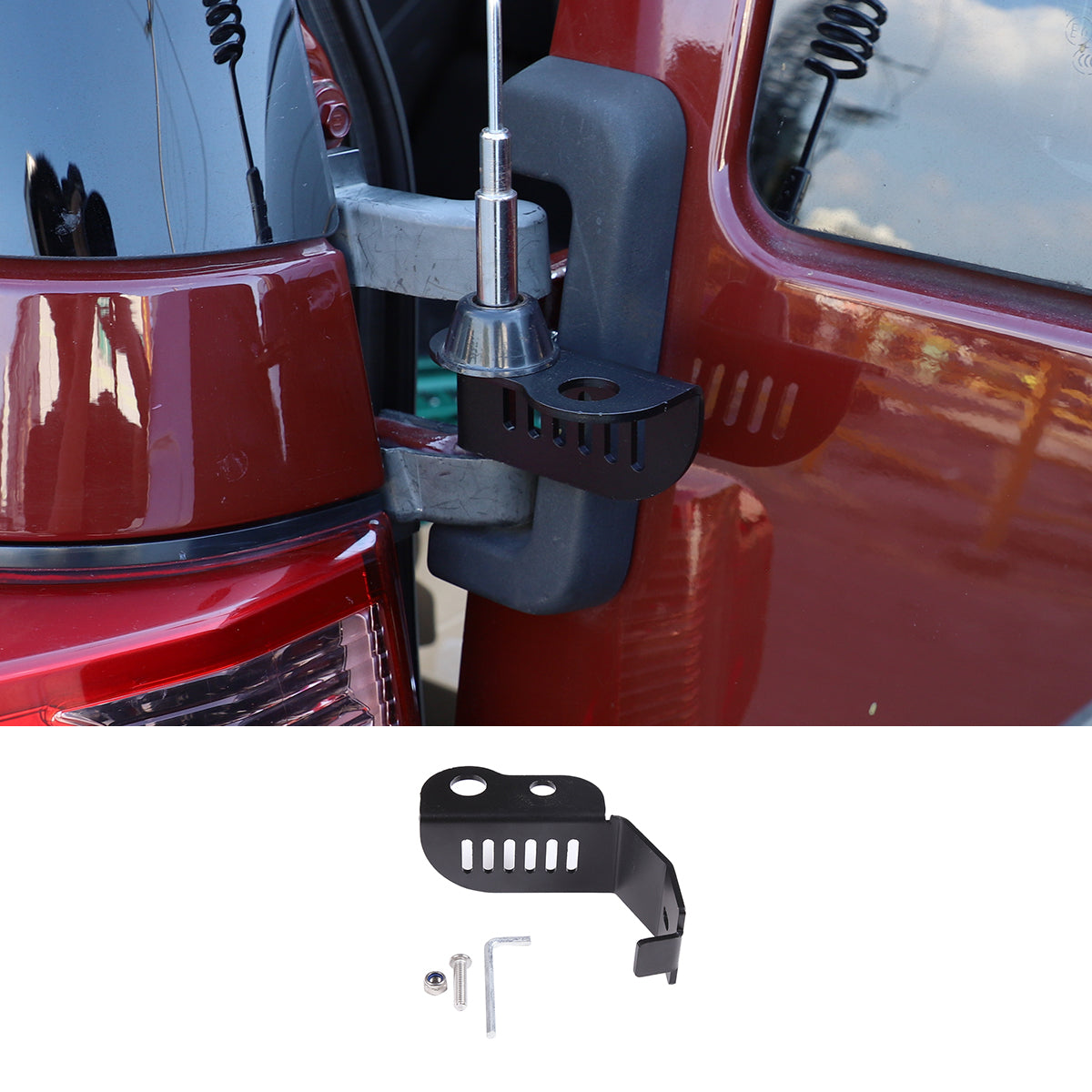 Tailgate Antenna Mount Suitable for Toyot@ FJ Cruiser 2007-2021Car Rear Door Antenna Bracket Exterior Antenna Mount Holder Accessories 1 PCS