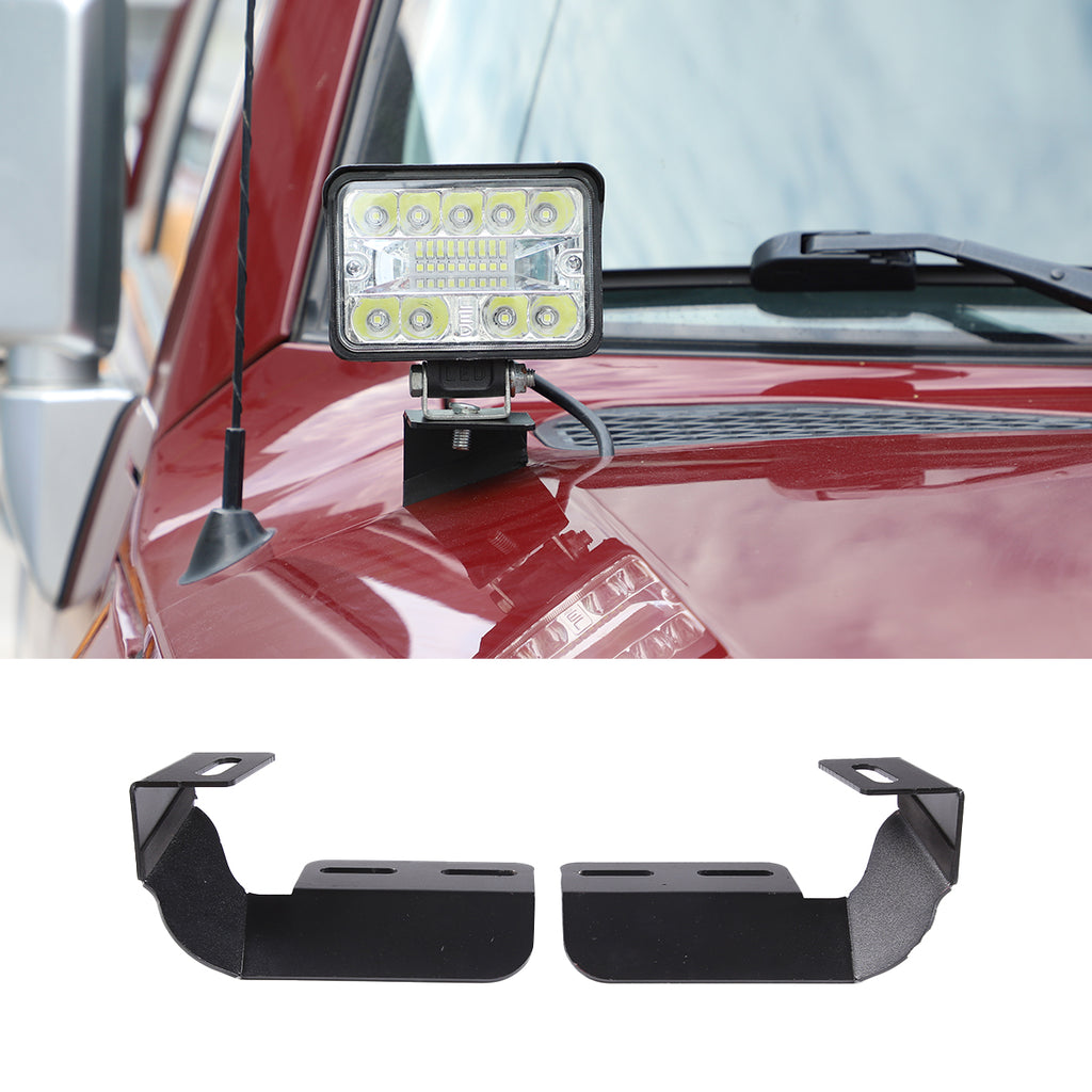 Car Hood Light Mount Brackets Fit Toyota FJ Cruiser 2007-2021 Car Hood LED Spotlight Work Light Mounting Bracket Holder Kit Pillar Pods Hood Hinges Hood Light Bracket Accessories