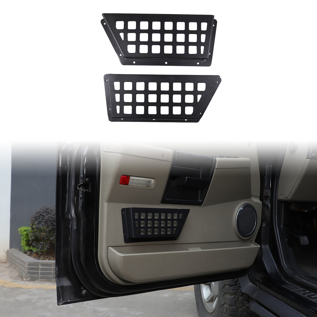 Aluminum Alloy Front Door Storage Pockets Box Compatible with Toyota Tacoma 2016-2023, Modern Style Car Organizer