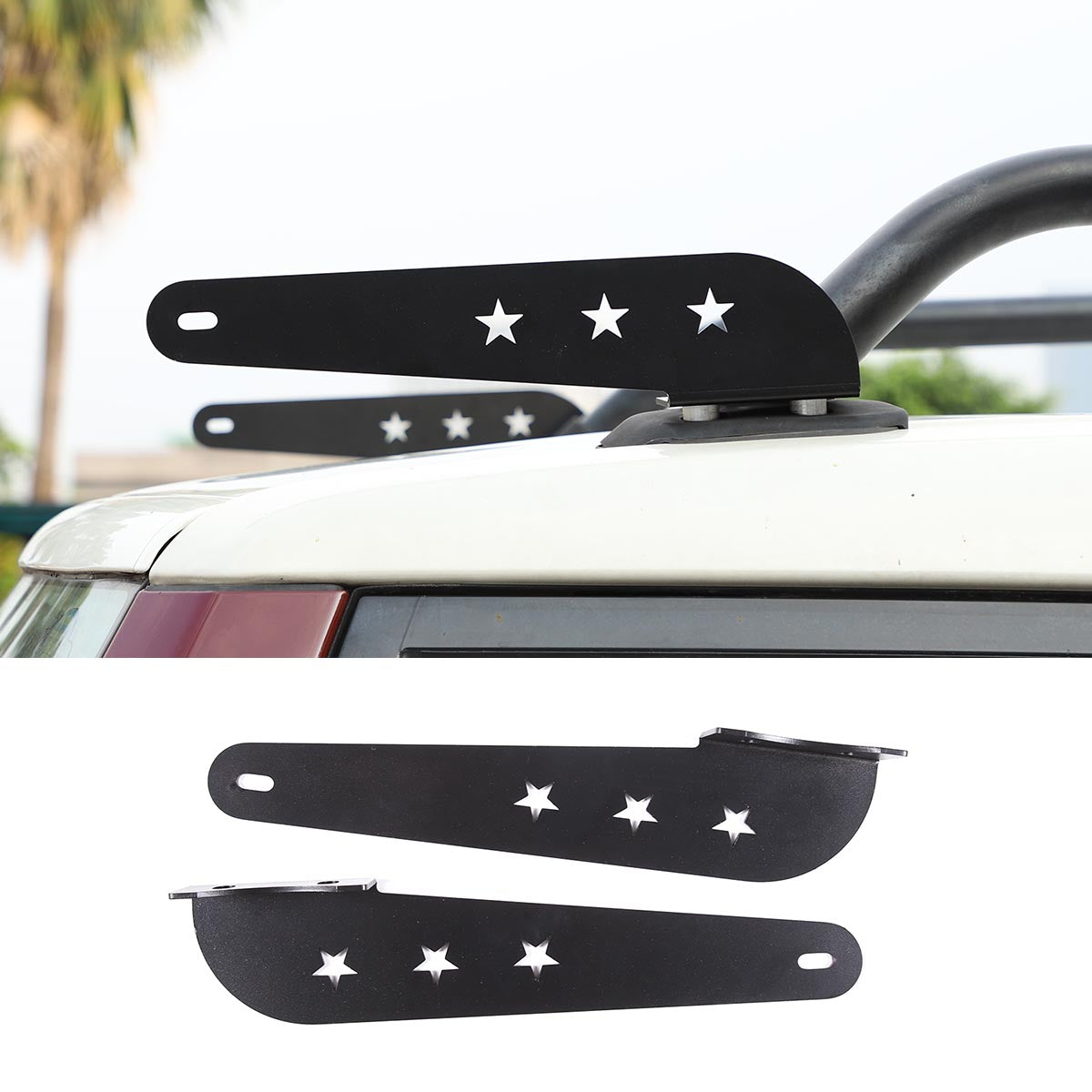 Car Roof LED Light Bar Mounting Brackets Compatible with Toyota FJ Cruiser 2007-2021