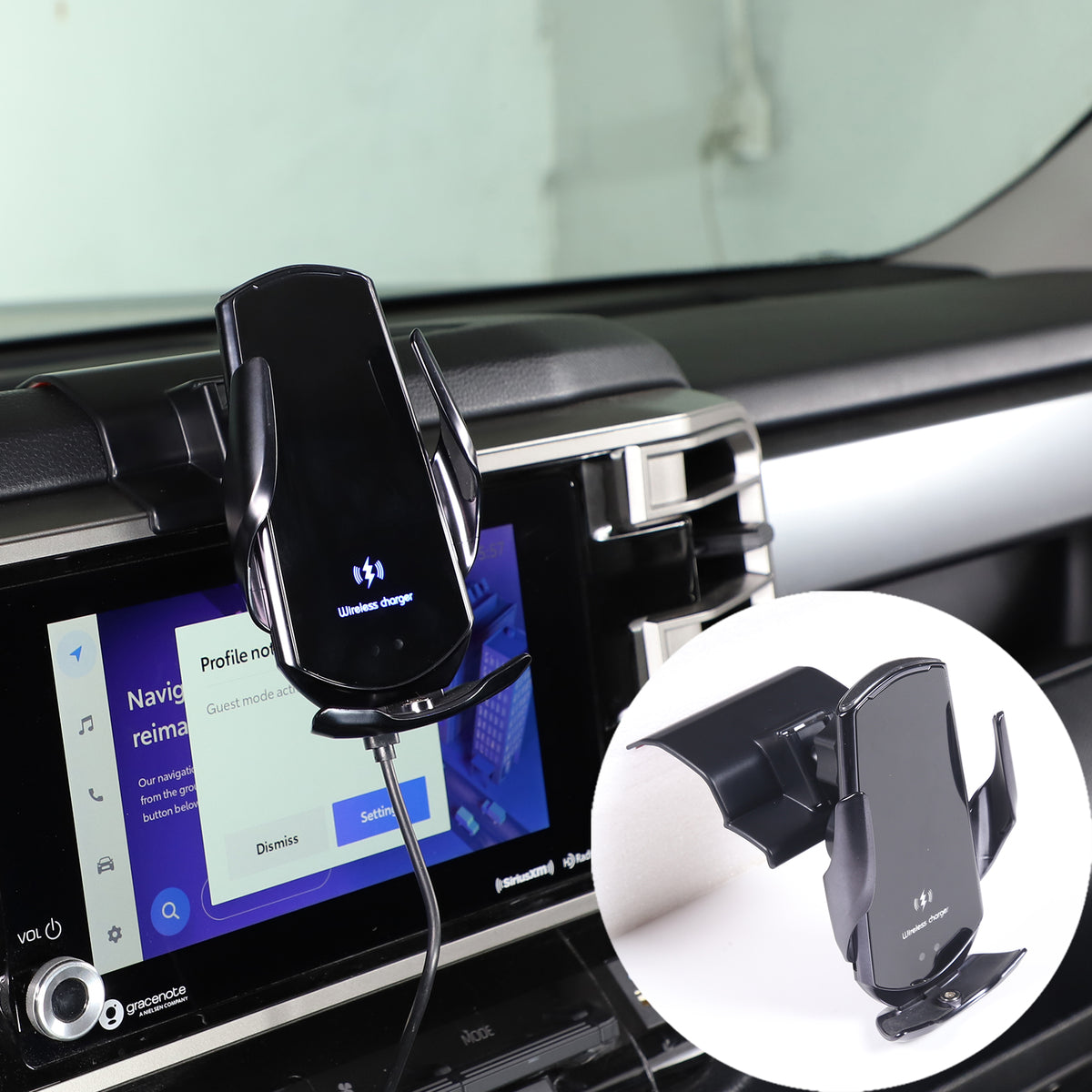 Car Phone Mount Compatible with Toyota Tundra/Sequoia 2022-2026, 8-Inch Navigation Screen Upper Panel Mobile Phone Mount
