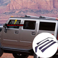 4pcs Original Window Visors Compatible with Hummer H2 Extra Durable Tape-on, UV Protection Rain Guard, Dark Smoke, In-Channel Style, Original Vent Wind Deflector