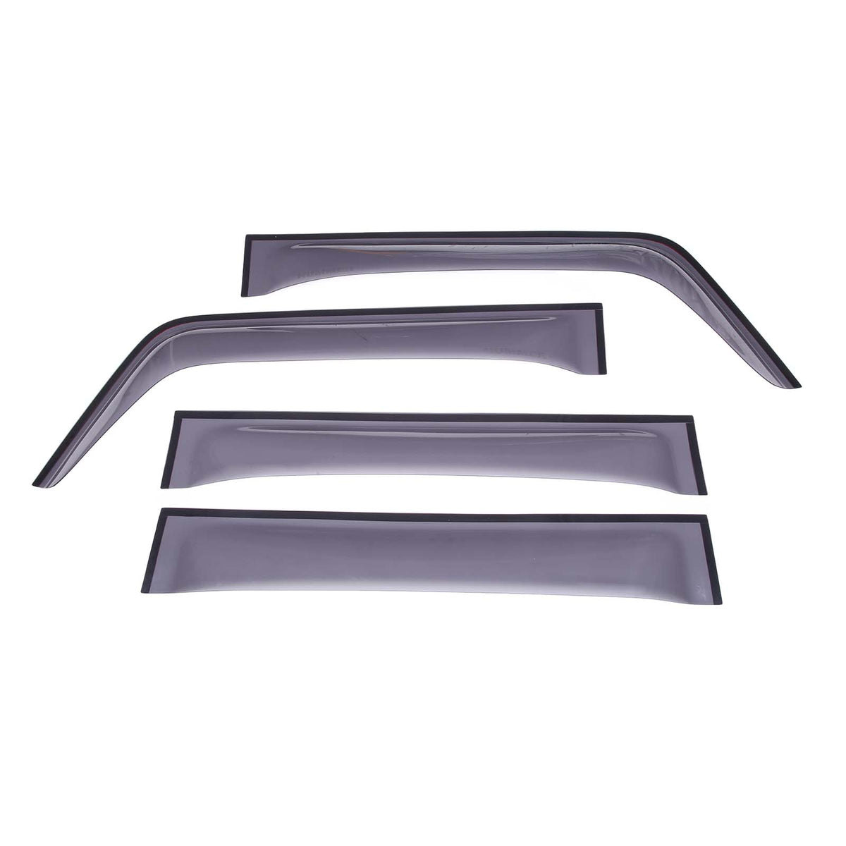 4pcs Original Window Visors Compatible with Hummer H3 Extra Durable Tape-on, UV Protection Rain Guard, Dark Smoke, In-Channel Style, Original Vent Wind Deflector