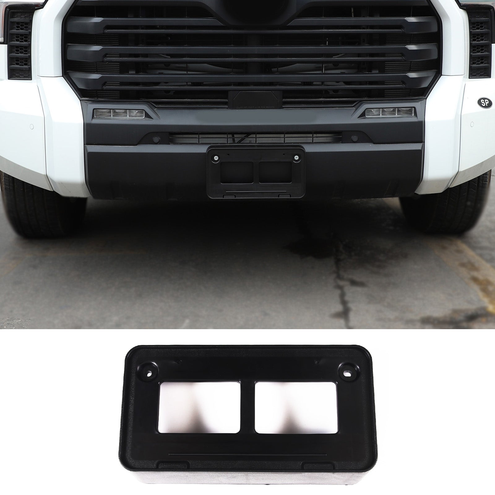 Front License Plate Frame Bracket Compatible with Toyota Tundra 2022-2026+