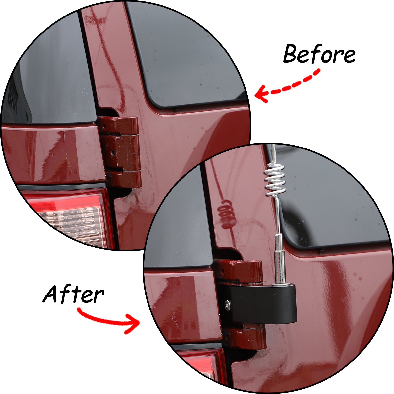 Tailgates Antenna Holder Compatible with Toyota FJ Cruiser 2007-2021