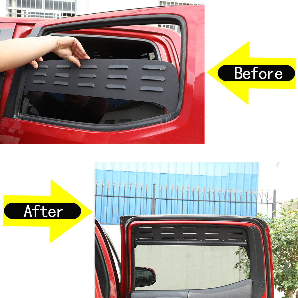 Car Window Louvers Exterior Accessories Compatible with Tacoma 2016-2022 Air Vent Scoop Shades Cover Window Vents Screens Cover