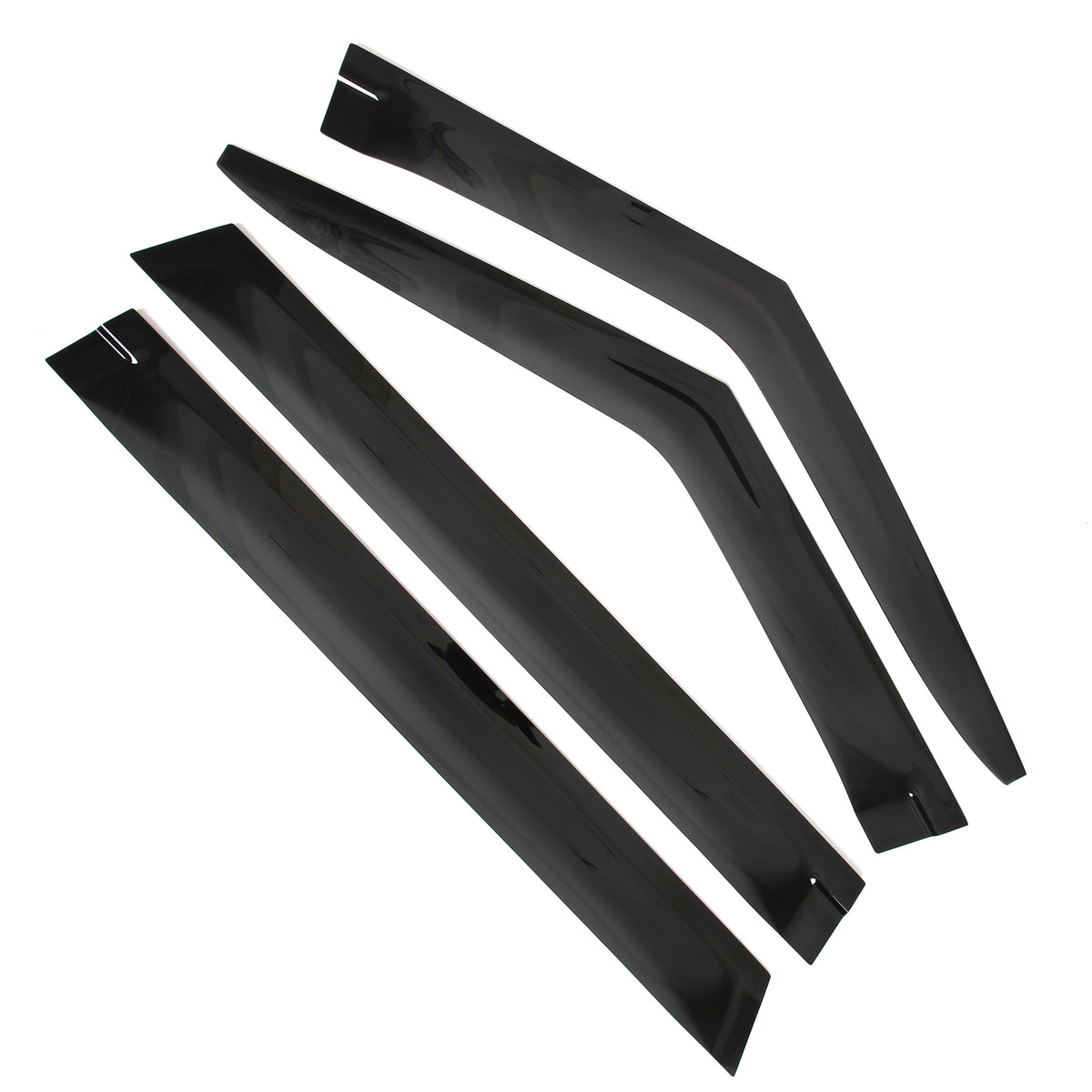 4pcs Original Window Visors Compatible with Land Rover Range Rover 2023+ Extra Durable Tape-on, UV Protection Rain Guard, Dark Smoke, In-Channel Style, Original Vent Wind Deflector (Fits Long-Wheelbase/7-Seater Stretch Models)